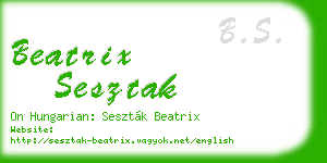 beatrix sesztak business card